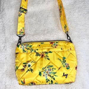 Lug Yellow Flowered bag. Like brand new inside and out! $40